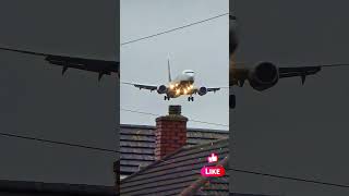 RYANAIR Successfull landing  BHXaviationviralvideo aviationspotting BirminghamTravelling2024 [upl. by Richman580]