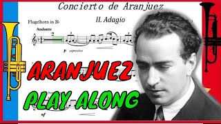 Concierto de Aranjuez  Adagio Trumpet Accompaniment PlayAlong Backing Track PDF SHEET MUSIC [upl. by Yeltrab91]