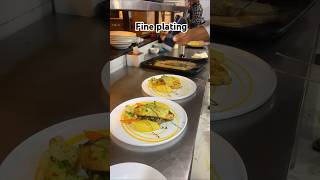 Fine plating chef food presentation shortsvideo [upl. by Lahcim]