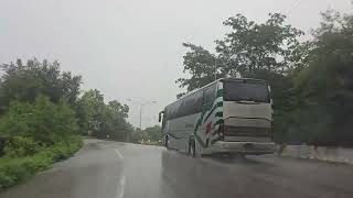 Driving Under Strong Rains Going Lampang In Central Thailand phayao lampang roadtrip drivingtour [upl. by Neehcas]