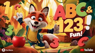 Fun Alphabet and Numbers Adventure Song  Learn ABCs and 123s with Fuzzy the Fox  Kids SingAlong [upl. by Nivad824]