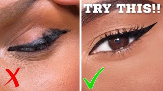 EASIEST Eyeliner Tutorial for Hooded Eyes [upl. by Berkman]