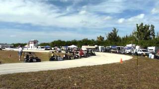 Martin County Kartway  Hobe Sound Florida  Track 1728  Racing action [upl. by Nisa81]