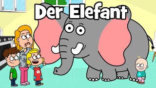 ♪ ♪ Tierlied Urlaub Familie  Bade Song  Der Elefant Song  Hurra Kinderlieder [upl. by Gnidleif]