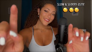 Slow amp Sleepy ASMR  Personal Attention Tracing Natural Mouth Sounds 👄😴 [upl. by Norramic300]