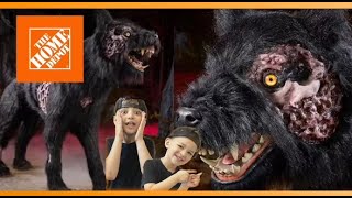 2024 Fear Valley Wolf Home Depot Halloween animatronic unboxing demo and review [upl. by Ahsart]