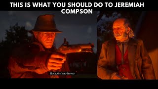 This is What you should do to Jeremiah Compson Salve Catcher   RDR2Red Dead Redemption 2 [upl. by Alisander]