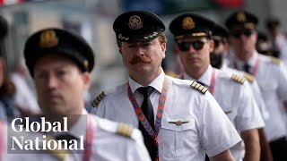 Global National Sept 12 2024  Air Canada asks government to intervene amid looming pilot strike [upl. by Annaek968]