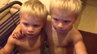 Twins First Watch Themselves on YouTube [upl. by Crescin657]