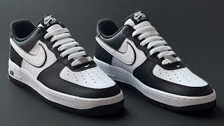 HOW TO BAR LACE NIKE AF1 LOW [upl. by Avla886]