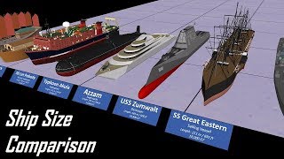 Ship Size Comparison 3D [upl. by Tolmann]