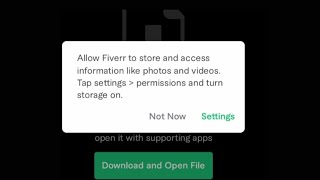 Fiverr File download upload Permission Error Solved [upl. by Ainegue410]