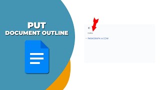 How to put document outline in google docs [upl. by Ahterod358]