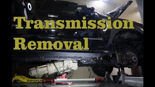 2017 FORD F250 F350 67 TRANSMISSION REMOVAL [upl. by Gorlicki]