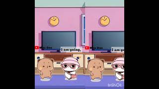 Bubu Dudu cartoon  Pichu gomu cute love story stutes all new funny video 😈🤣🤗🔥🐼🐻 cute roy yt [upl. by Nilson]