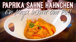 Paprika Sahne Hähnchen  Der Klassiker als One Pot Einen Versuch wert rezeptidee onepot [upl. by Canfield]