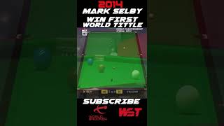 Mark Selby Win First Tittle 2014 markselby snooker shorts snookertime wst snookerworld asmr [upl. by Yhtir178]