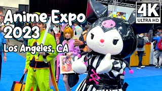 ANIME EXPO 2023 Walking Tour  Los Angeles CA  Anime Convention Exhibit Hall and Cosplays [upl. by Noit]