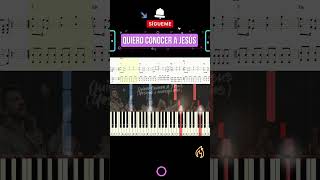 🎹 Quiero conocer a Jesús YESHUA  Generación 12  Piano Tutorial Partituras 🔴🔵 shorts [upl. by Ruy]