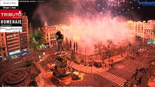 CREMA FALLAS 2018 VALENCIA EN DIRECTO  PLAZA AYUNTAMIENTO  by WOLKAMCOM [upl. by Luigi]