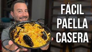 ¡¿Cómo hacer una Paella Casera  Receta Fácil y Rápida [upl. by Allard]