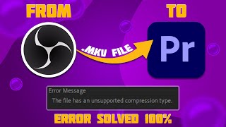 How to import MKV files into Premiere Pro howto insidetips [upl. by Yarw]