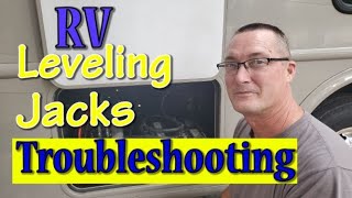 Leveling Jack Troubleshooting Manual Override and Resetting Control Panel Motorhome RV Living [upl. by Valma]