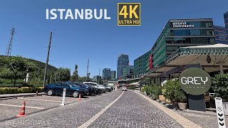 Istanbul 4K  Agaoglu Maslak and Vadistanbul regions tour [upl. by Leggett]