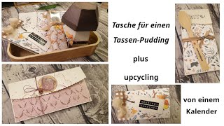 TassenPuddingVerpackung und upcycling eines Kalenders [upl. by Yelhsa]