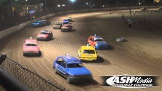 Junior Sedans Brendan Learoyd Crash  Maryborough Speedway [upl. by Mont]