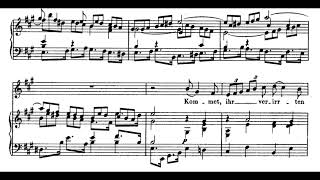 Kommt Ihr Angefochtnen Sunde BWV 30  JS Bach Score Animation [upl. by Ritchie]