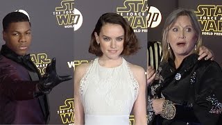 quotStar Wars The Force Awakensquot World Premiere  ARRIVALS [upl. by Verena]