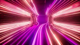 Tunnel Neon gold Light Abstract Background [upl. by Ahsiled]