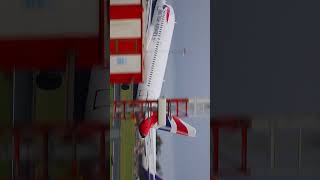 Stunning touchdown of BA Airbus A320 shorts [upl. by Acebber971]