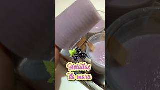 💜Mora Helados icecream fyp shorts viralfood heladoscaseros comida recetas food [upl. by Rilda430]