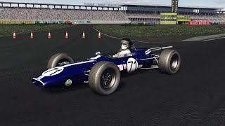 Assetto Corsa  Racing at the Hockenheimring in 1967 F1 cars [upl. by Enirbas46]