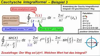 Cauchy Integralformel ►Beispiel 3 [upl. by Waterman]