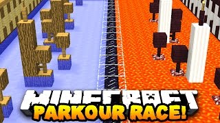 Minecraft PRESTONPLAYZ vs LACHLAN PARKOUR  1v1 Race Parkour Race [upl. by Nnylamme]