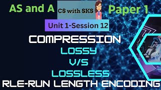 Lossy and Lossless Compression and Run Length EncodingASampA Level Computer Science9618 [upl. by Adnaerb]