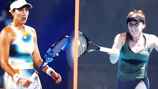 MUGURUZA VS BRENGLE WTA TENNIS DOHA RD 16 LIVE SCORE [upl. by Kathlin117]