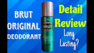 BRUT Original Deodorant Detail Review [upl. by Nehr48]