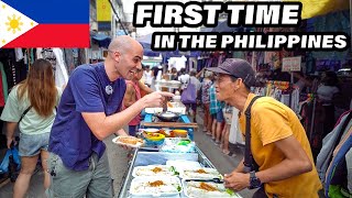 FILIPINO STREET FOOD Tour in Quiapo Market Manila 🇵🇭 KWEK KWEK  LUMPIA  SOTANGHON  Filipino food [upl. by Janel]