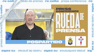 Rafa Benítez quotEs difícil de explicar que pase algo que nunca te beneficiequot [upl. by Ahsian743]