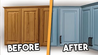 DIY Kitchen Cabinet Painting  the CHEAP amp EASY way [upl. by Harms]