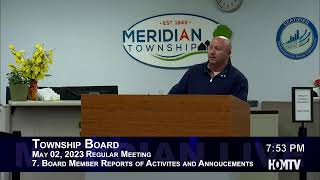 Meridian Township Board Meeting  May 2 2023 [upl. by Anoit]