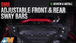 20152017 Mustang BMR Adjustable Front amp Rear Sway Bars Review amp Install [upl. by Imis]