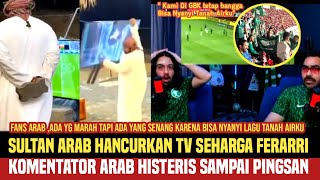 Beragam Reaksi Fans Arab Saudiusai Kalah 20 dari Indonesia  Kami bangga Nyanyi Lagu Tanah Airku❗ [upl. by Abdu]