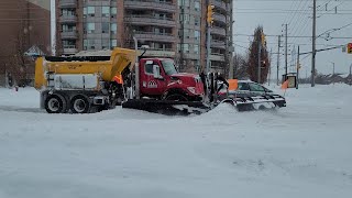 Winter Snow Storm in mississauga Toronto Canada 🇨🇦 [upl. by Acissehc]