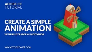 How to Create a Simple Animated Gif Illustrator and Photoshop  Animation [upl. by Daza]