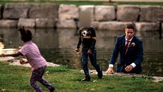 Groom becomes best man saves little boy from drowning [upl. by Notselrahc]